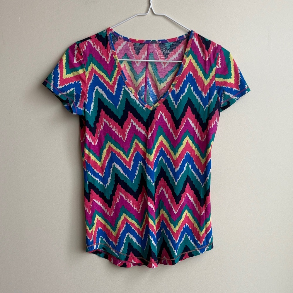 Lilly Pulitzer Cynthia V-Neck Top